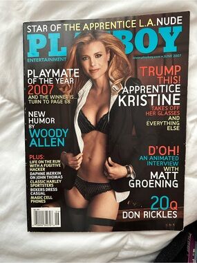 Playboy June 2007 Magazine Featuring Kristine Lefebvre Donald Trump